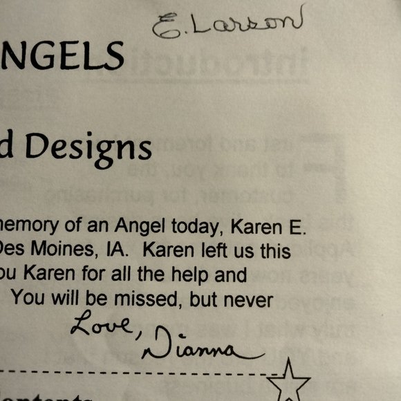 Bear Thread Designs Snow Angels Dianna Akers Snowman Nativity Manger Signed 1995 - Picture 4 of 6